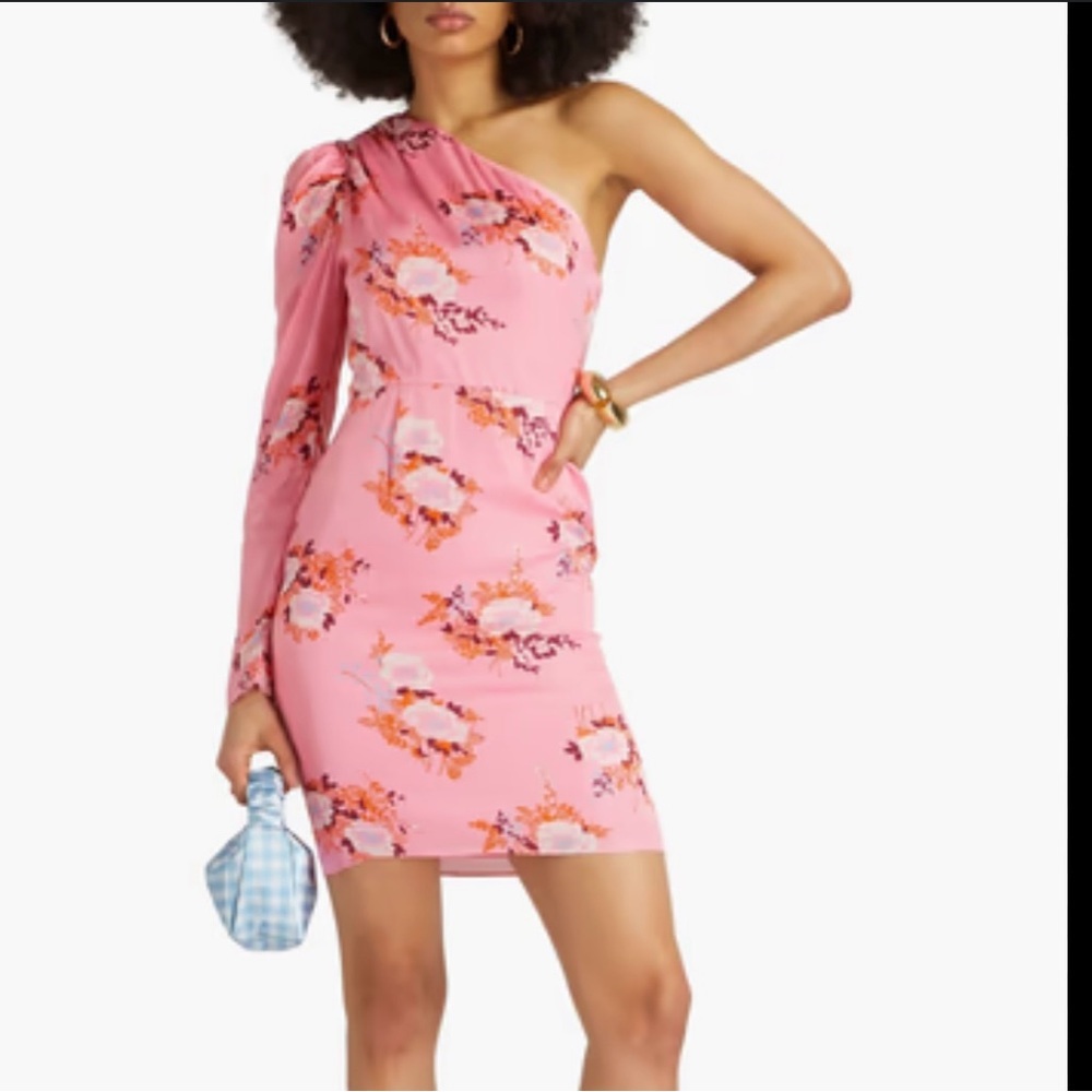 Les Rêveries Floral Print Mini Dress XS